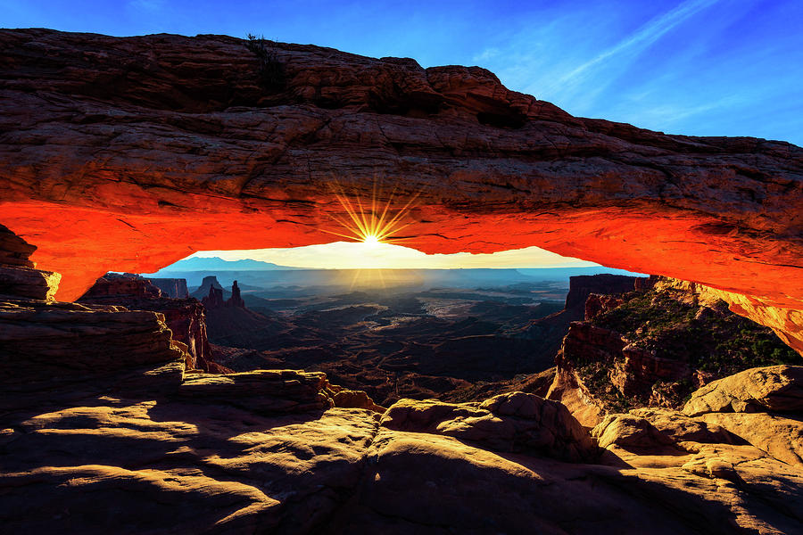 Mesa Arch Sunrise Photograph by John Hight
