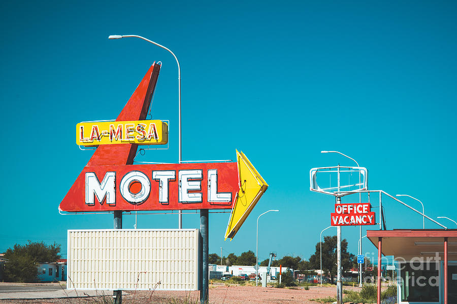 Mesa Motel Vacancy Photograph by Sonja Quintero