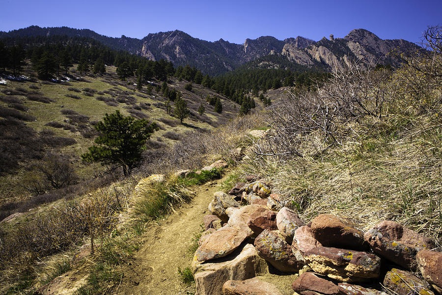 Mesa Trail and Flatirons Photograph by Marilyn Hunt