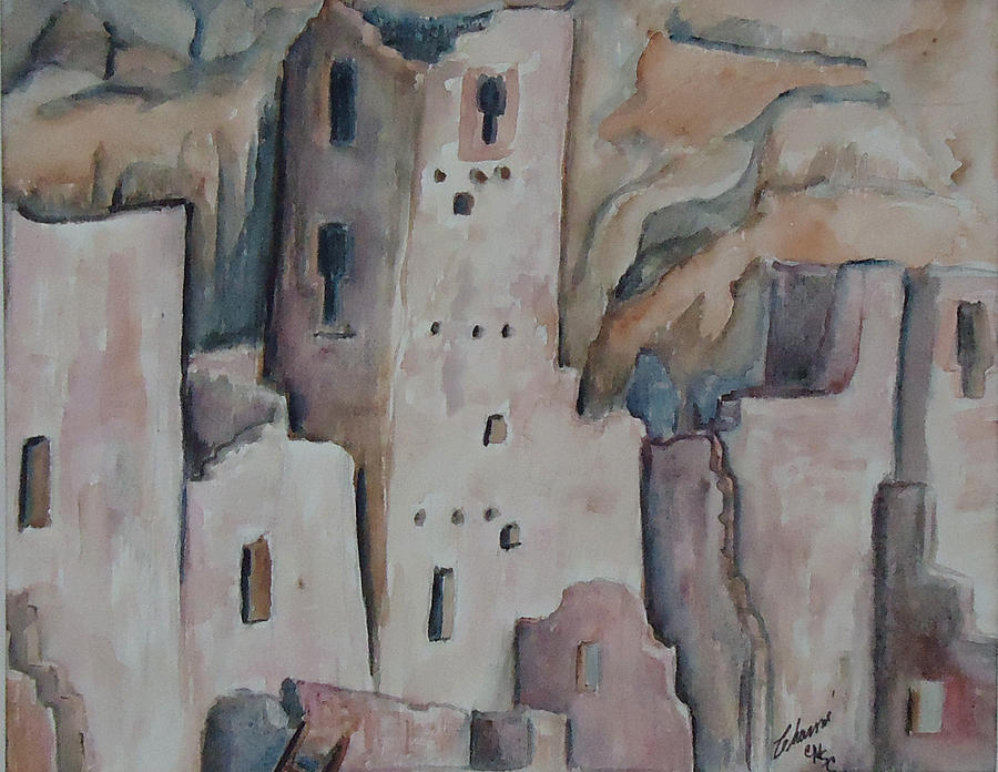 Mesa Verde Painting - Mesa Verde in Pink by Charme Curtin