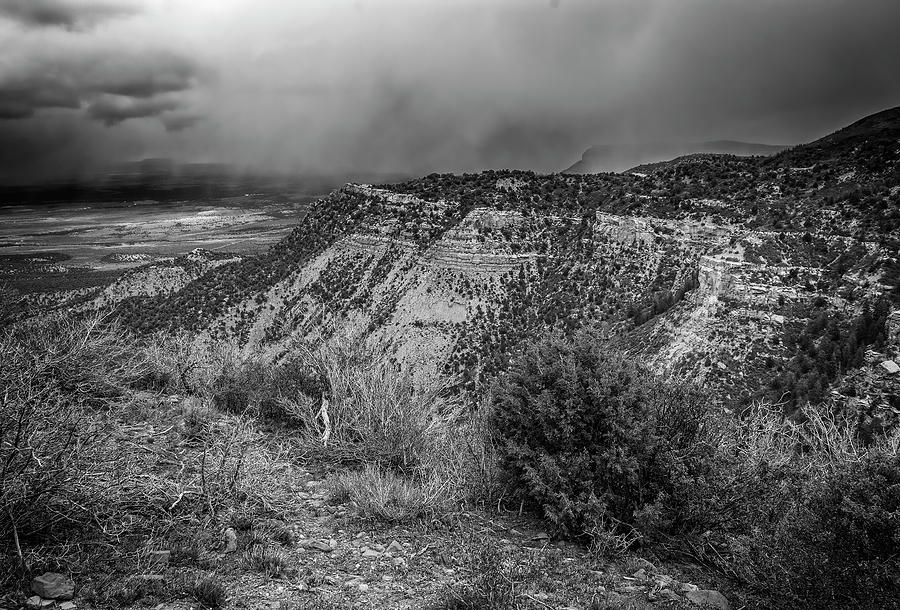 Mesa Verde National Park Colorado USA BW Photograph by Joan Carroll