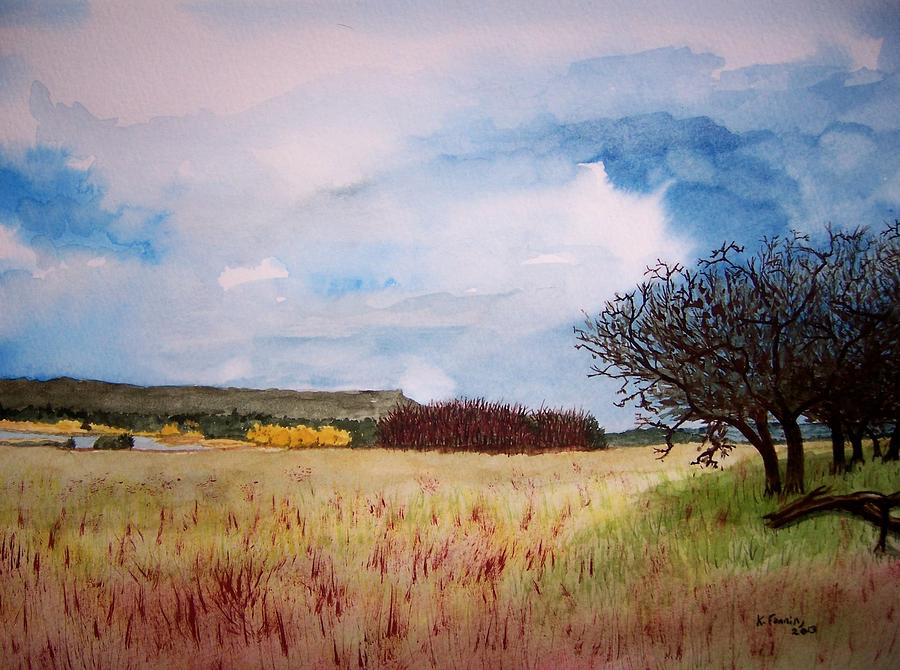 Mesa Verde October Painting by B Kathleen Fannin