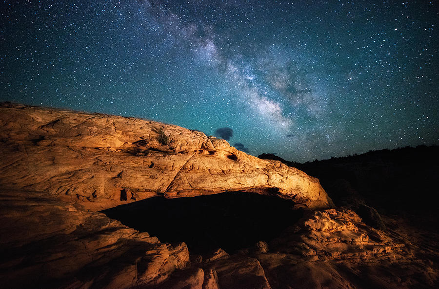 Mesas Milky Way Photograph by Darren White
