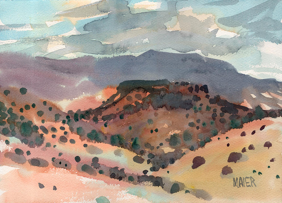 Mesas to Mountains Painting by Donald Maier