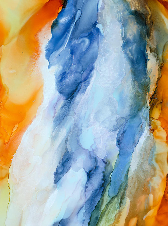 Abstract Painting - Mesmerized - B by Sandy Sandy