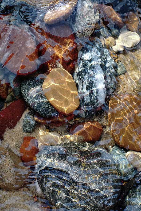 Mesmerized By The Creek Stones  Photograph by Kathi Mirto