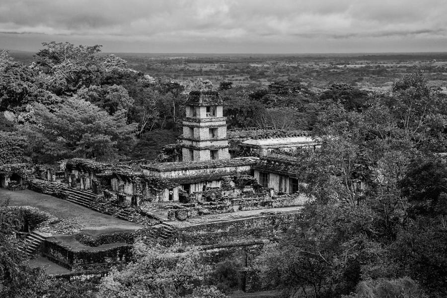 Mesoamerican Plaza at Palenque Photograph by Jurgen Lorenzen