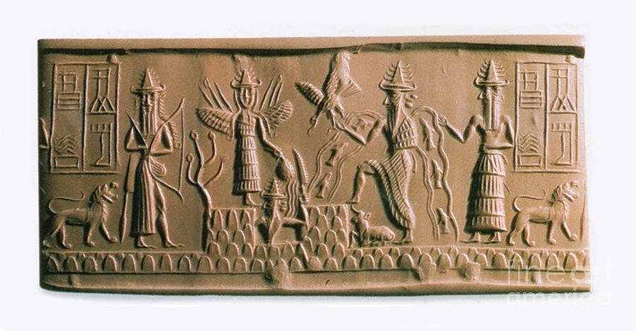 Mesopotamian Gods Photograph by Photo Researchers