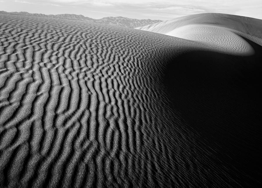 Mesquite Flat Dunes Black and White Photograph by Matt Hammerstein