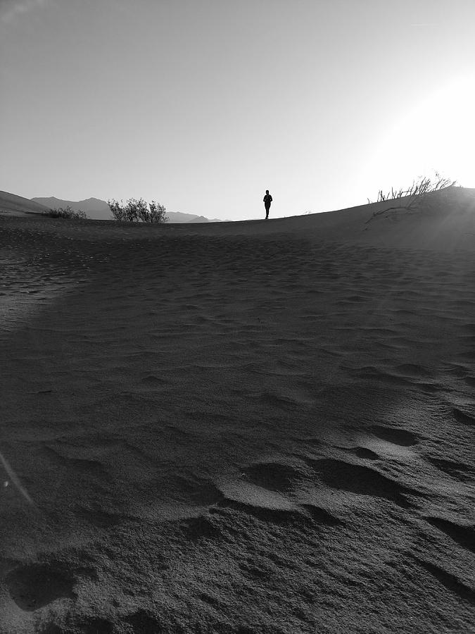 Mesquite Flat Sand Dunes Silhouette 02 Photograph by William Slider