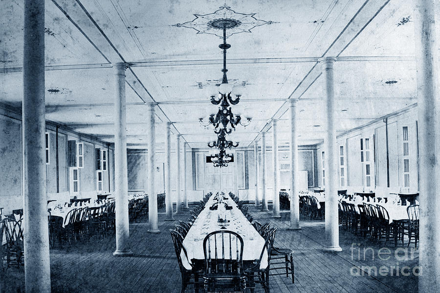 Mess Hall Photograph - Mess Hall United States Naval Academy, Annapolis, Maryland 1870 by Monterey County Historical Society