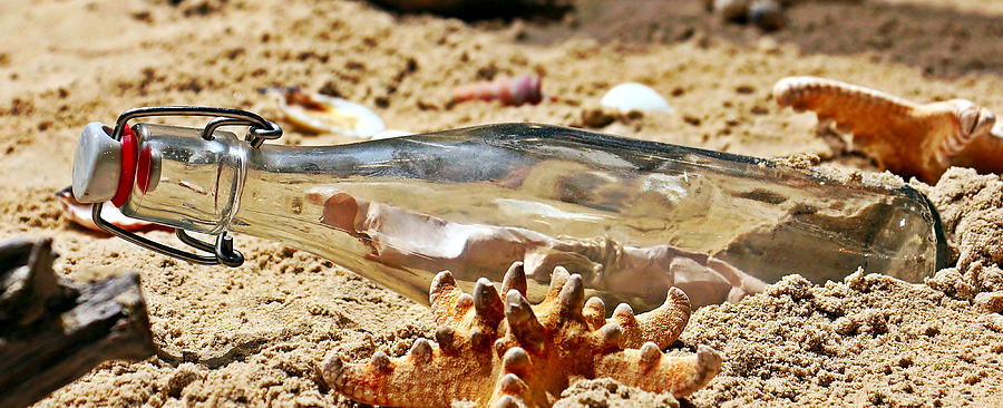 Message in a Bottle Photograph by Silvia and Frank