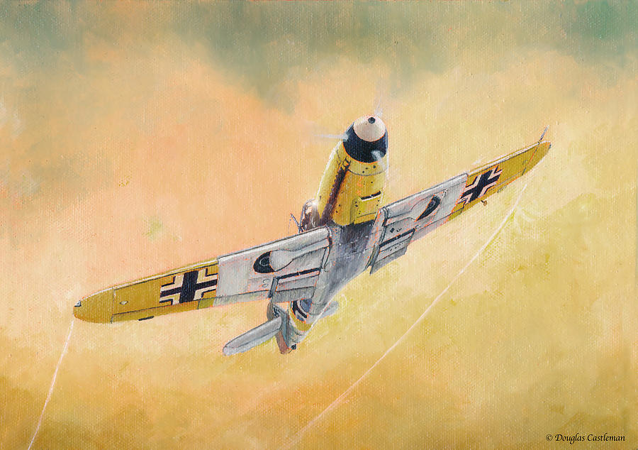 Messerschmitt Bf-109F Painting by Douglas Castleman