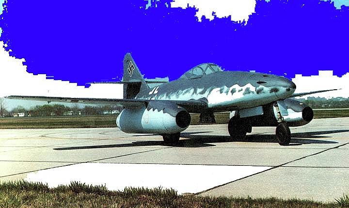 Messerschmitt Me 262  in color Photograph by David Lee Guss