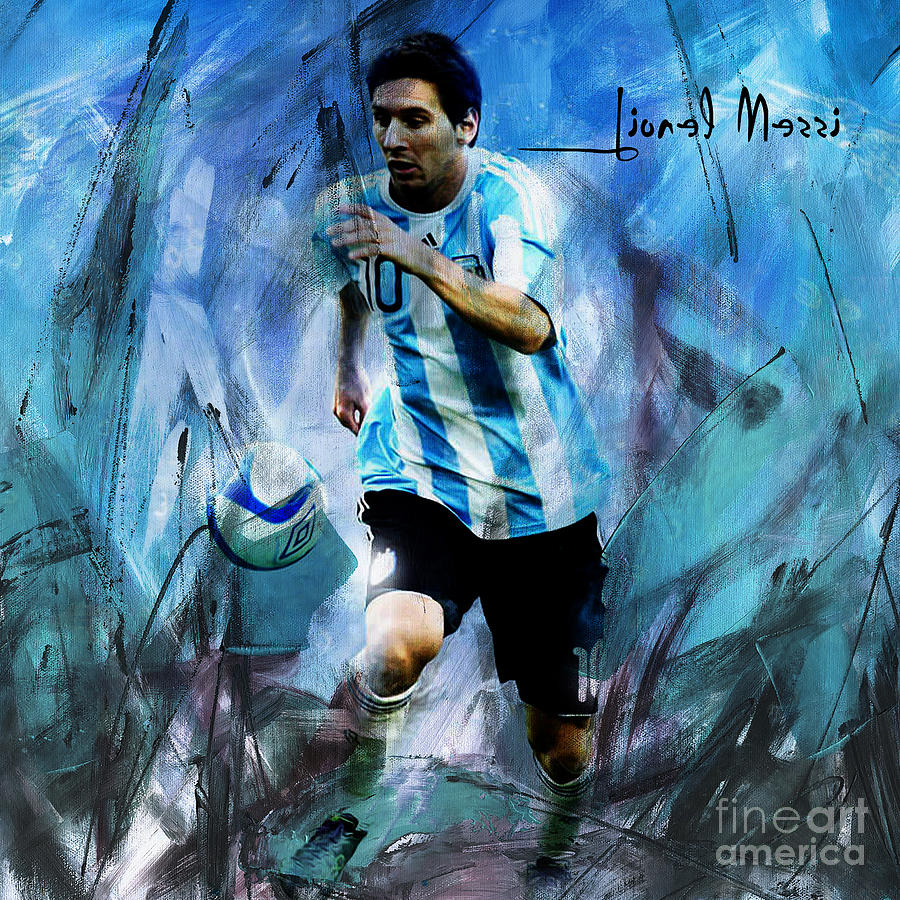 Lionel Messi Painting - Messi 98iu by Gull G