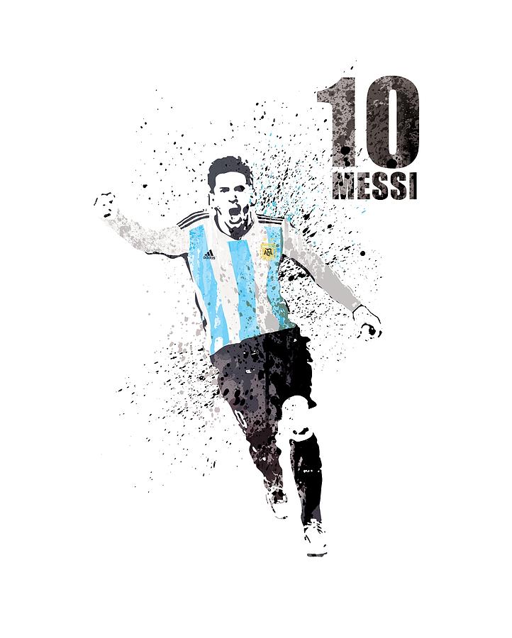 MESSI / Argentina Painting by Art Popop