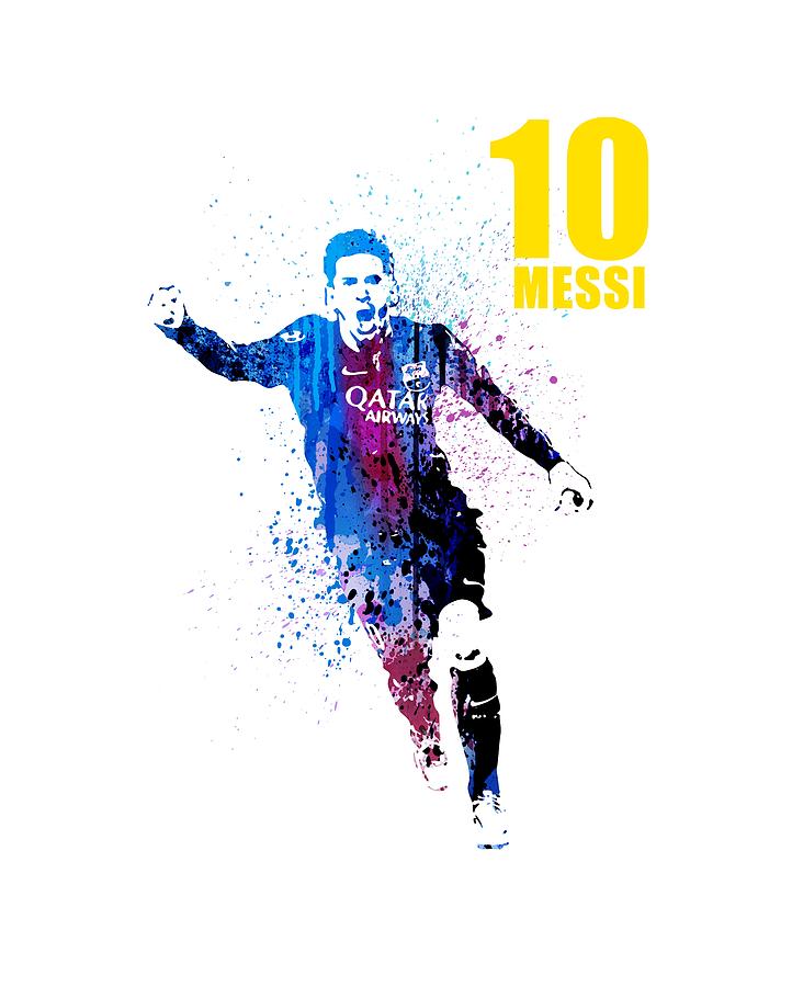 MESSI forever Painting by Art Popop