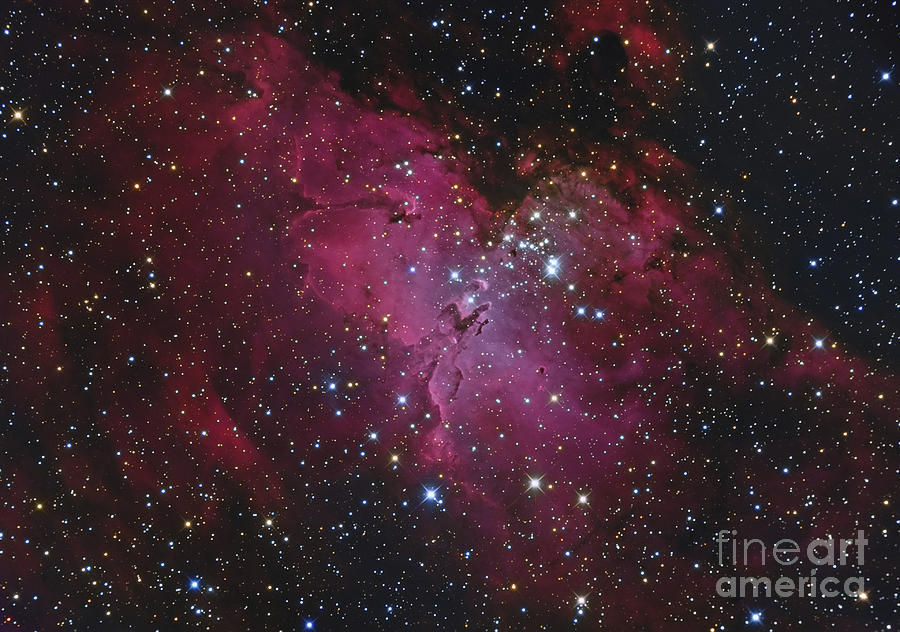 Messier 16, The Eagle Nebula In Serpens Photograph by Roberto Colombari
