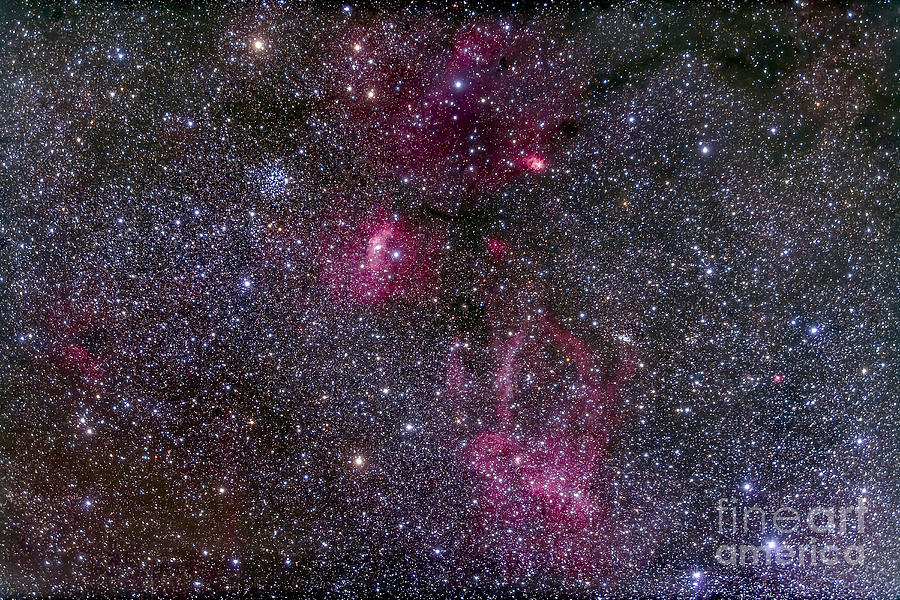 Messier 52 And The Bubble Nebula Photograph by Alan Dyer - Pixels