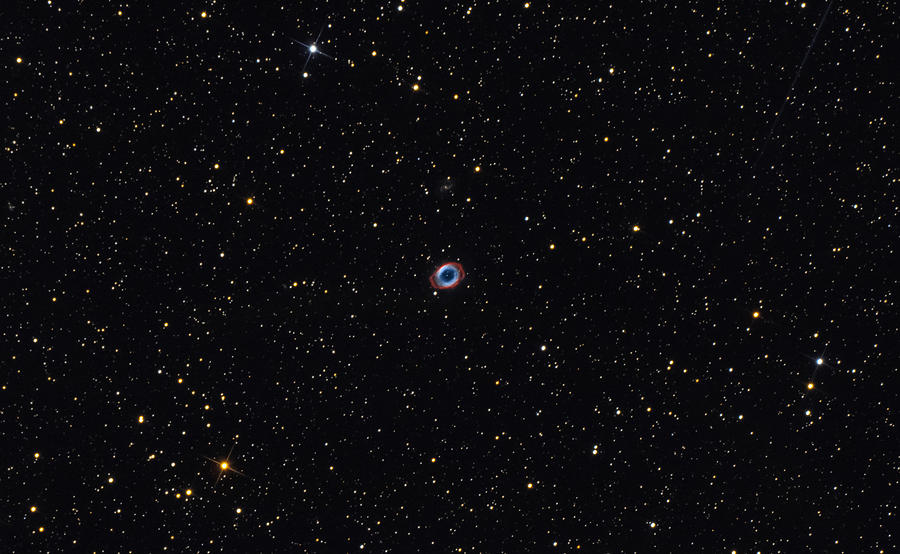 Space Photograph - Messier 57 Ring nebula by Arturas Medvedevas