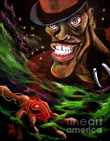 Messin With The Shadowman Painting By Marco Antonio Aguilar