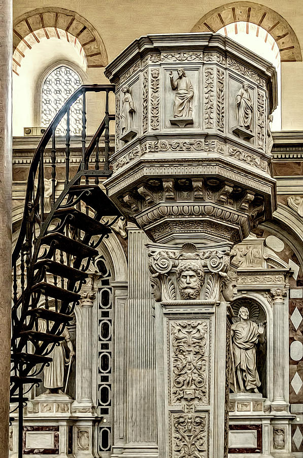 Messina Cathdral Pulpit Photograph