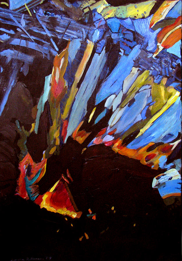 Science Painting - Metagabbro by Art Nomad Sandra Hansen Science Painting - Metagabbro by Art Nomad Sandra Hansen