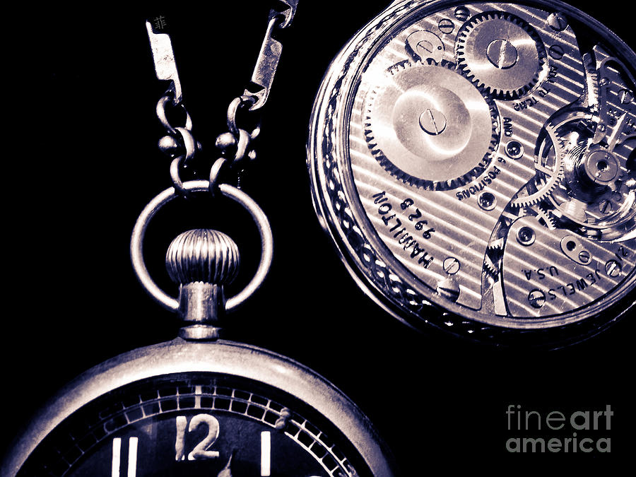 Clock Photograph - Old Time by Fei A