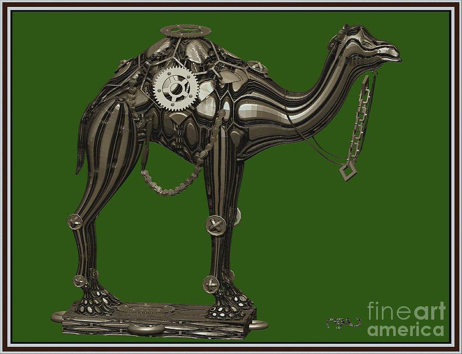 metal camel statue