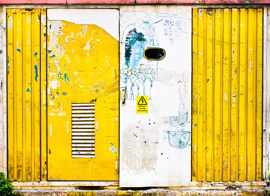 Abstract Photograph - Metal doors by Tom Gowanlock