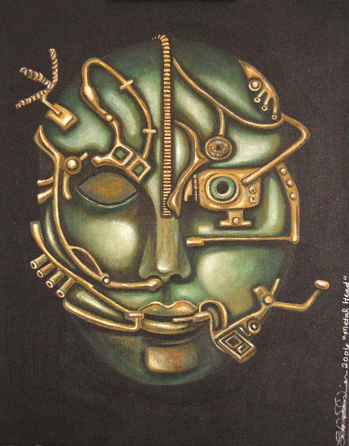 Metal Head Painting by Leah Saulnier The Painting Maniac