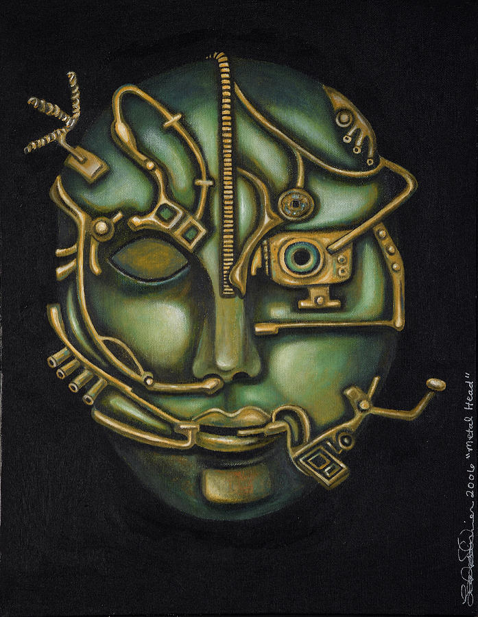 Metal Head pro photo Painting by Leah Saulnier The Painting Maniac