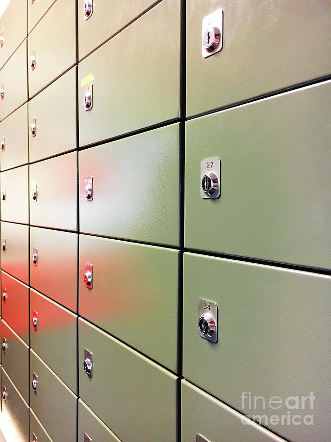 Metal mail lockers Photograph by Tom Gowanlock