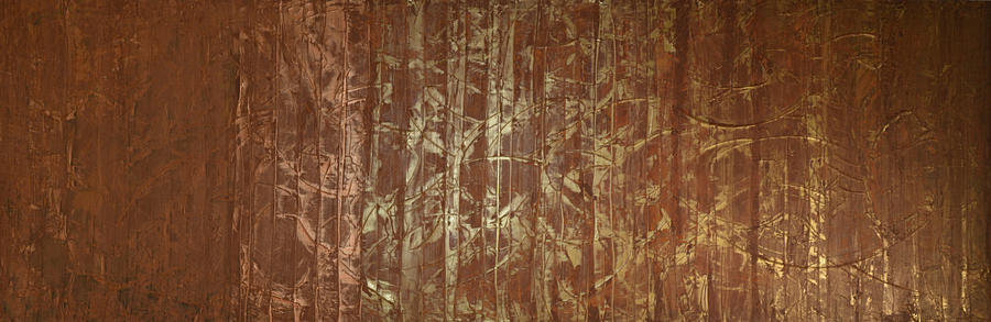 Metallic Bamboo Painting by Linda Bailey