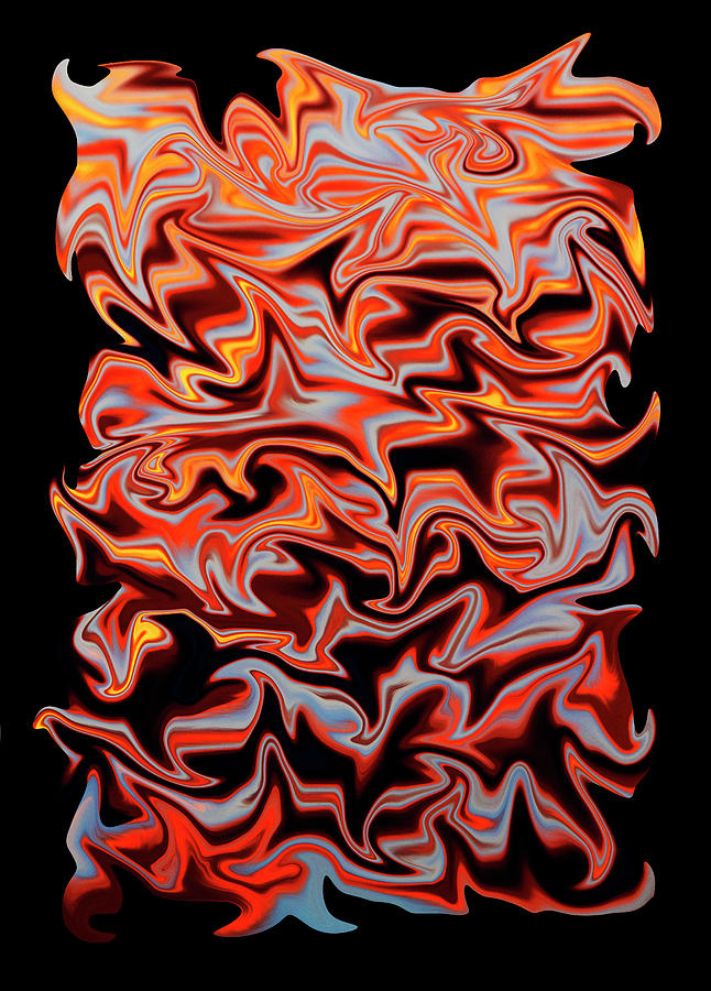 Metallic Fire Digital Art by Robert Woodward