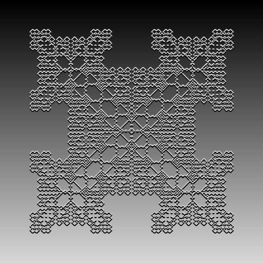 Metallic Lace CXIX Digital Art by Robert Krawczyk