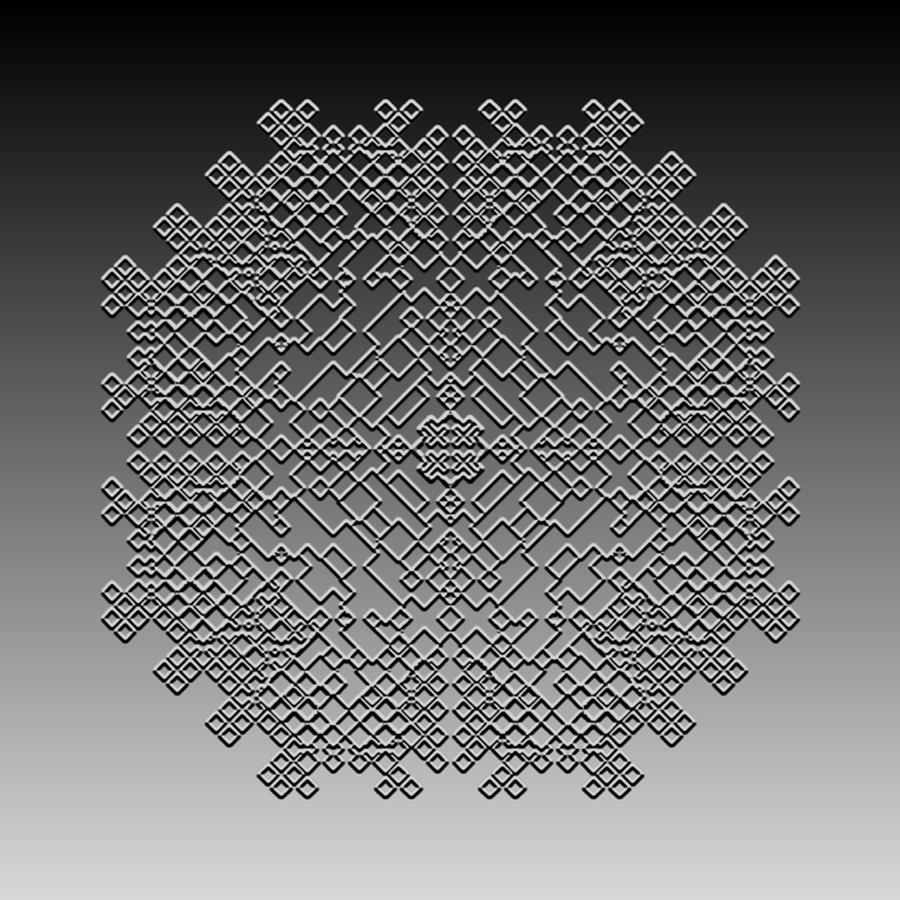 Metallic Lace CXXIX Digital Art by Robert Krawczyk