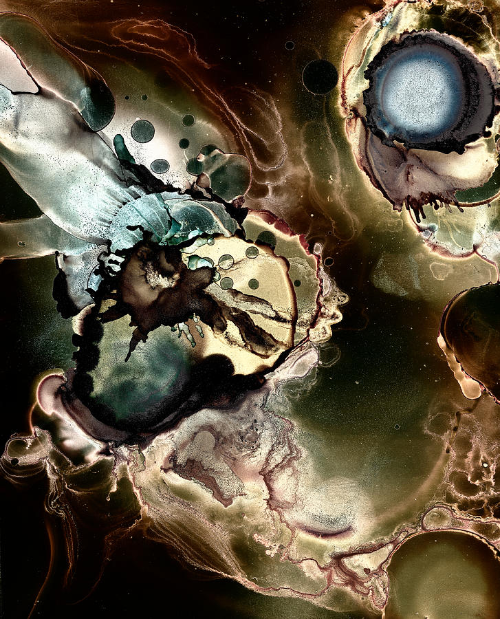 Metallic Nebula Painting by Patricia Lintner
