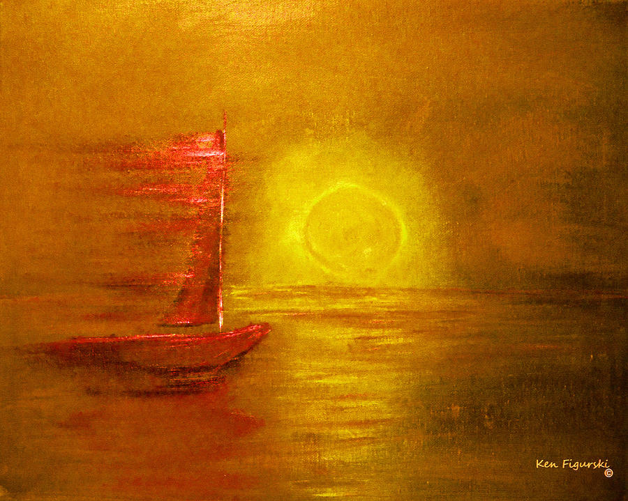 Metallic Sail Painting by Ken Figurski