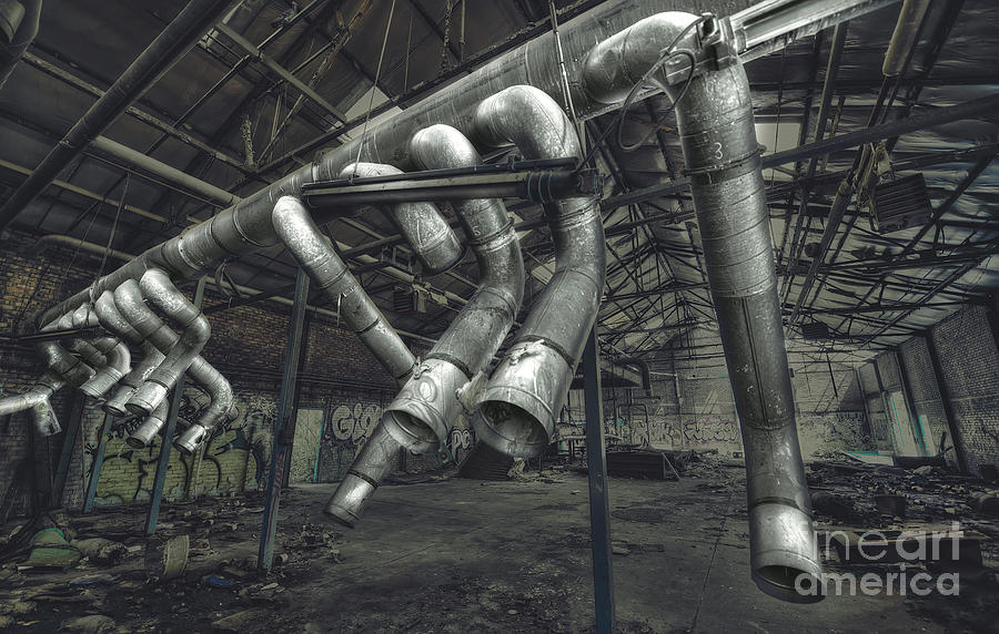 Metallic Tubes Photograph by Svetlana Sewell