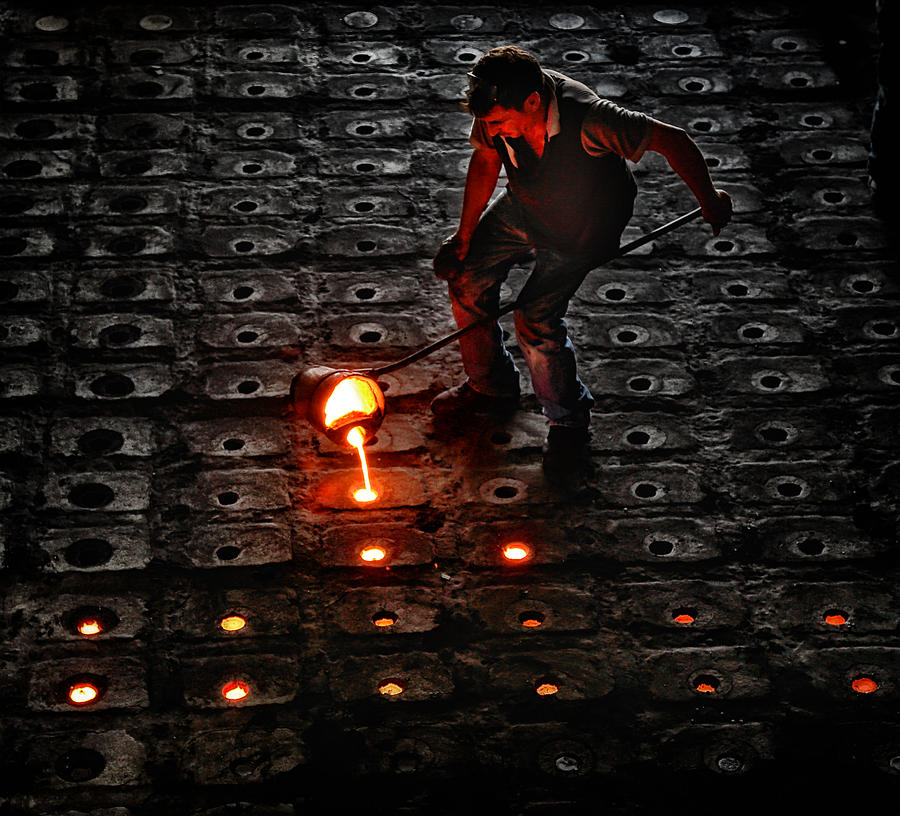 Glow Photograph - Metalworker by Murat Yilmaz