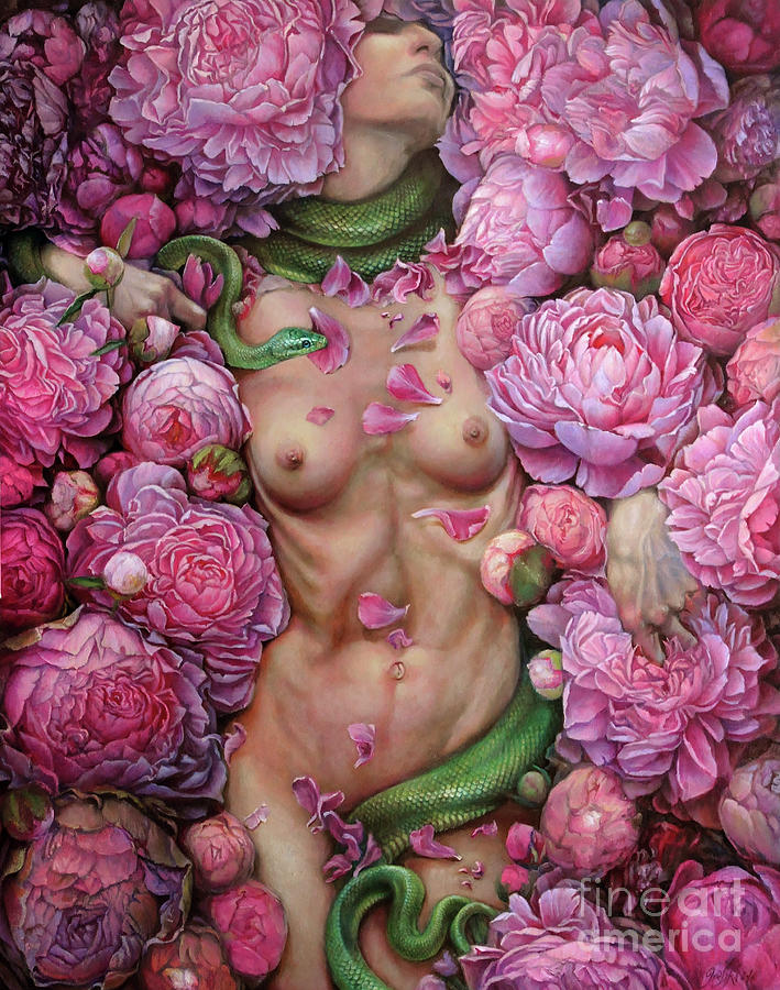 Metamorfoza - awakening Painting by Graszka Paulska