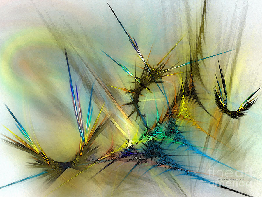 Abstract Digital Art - Metamorphosis by Karin Kuhlmann