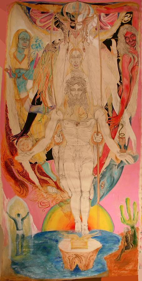 Figure Painting - Metatron by Brian c Baker