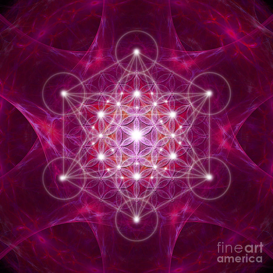 Metatron cube fractal Digital Art by Alexa Szlavics