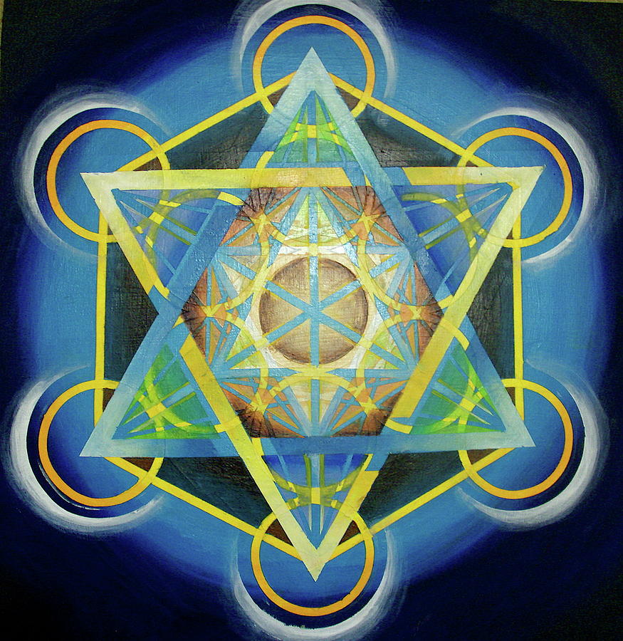 Metatron's Cube II Painting by Morgan Mandala Manley