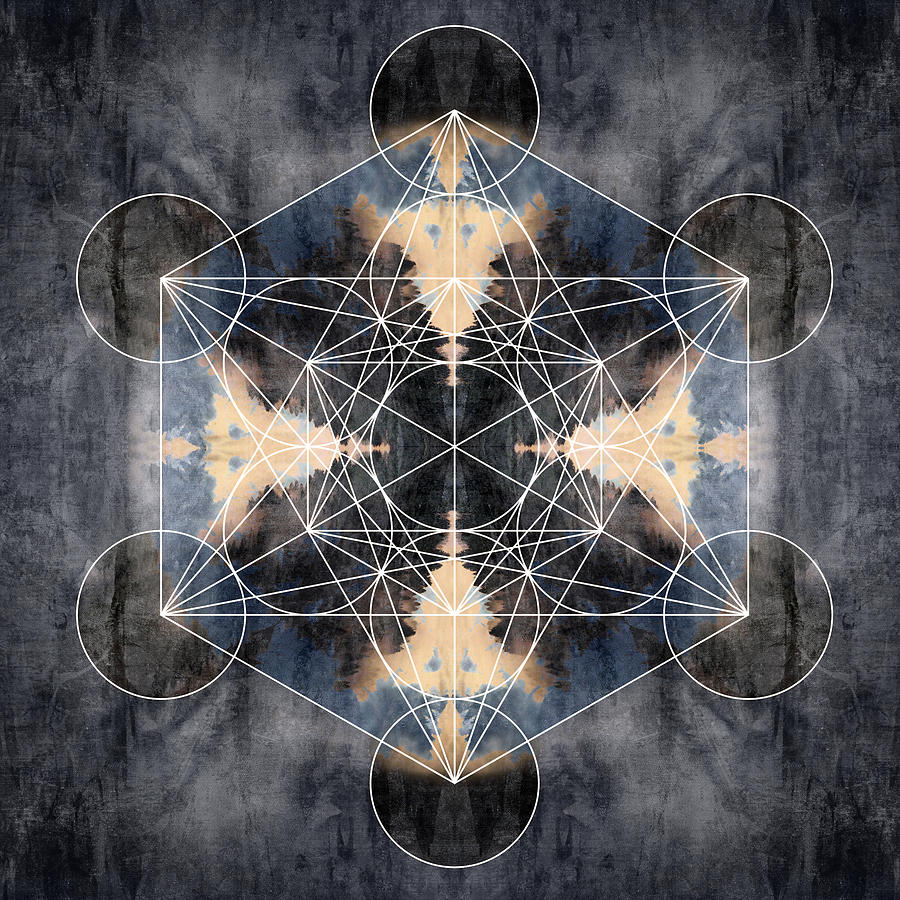 Metatron's Cube J Digital Art by Filippo B