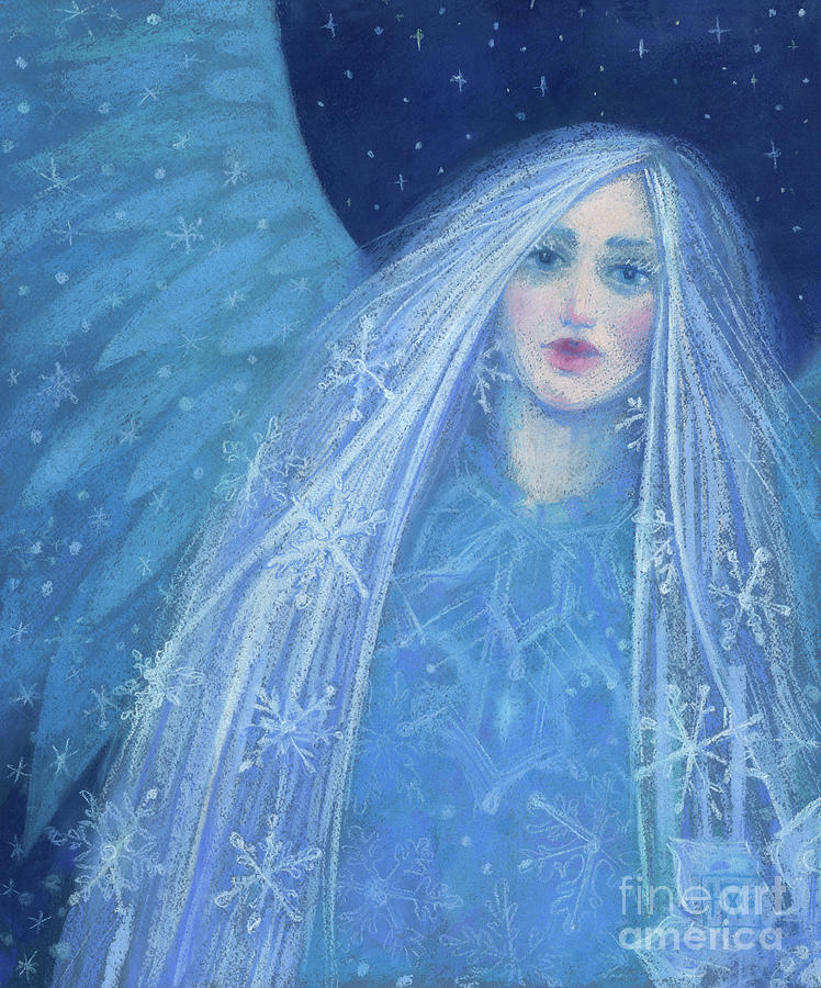Metelitsa / Snow Maiden / Snow Girl / Snegurochka Painting by Julia Khoroshikh