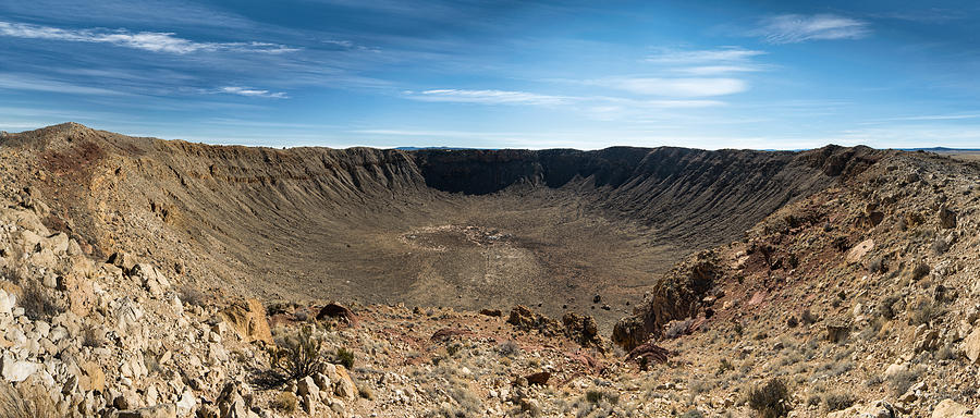 Landscape Photograph - Meteor Crater - Arizona by Frank Blanscet