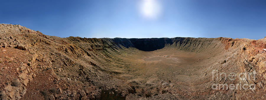 Meteor Impact Crater Panorama, Arizona Photograph by Wernher Krutein